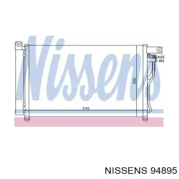 Comprar 94895 Nissens Condensador de aire acondicionado