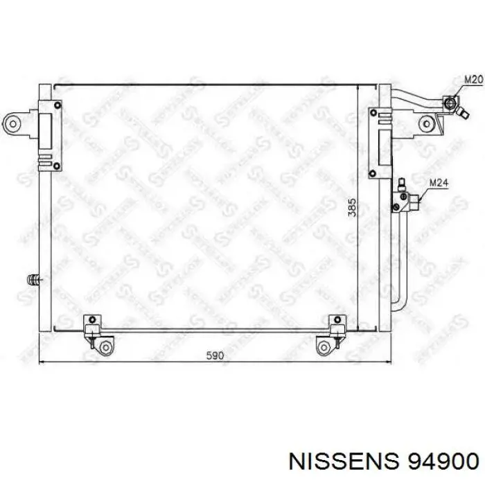 94900 Nissens condensador aire acondicionado