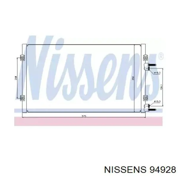 94928 Nissens condensador aire acondicionado