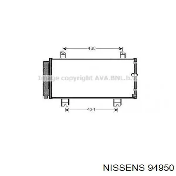 94950 Nissens condensador aire acondicionado