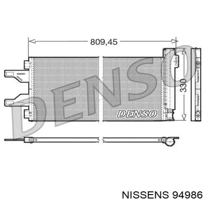 94986 Nissens condensador aire acondicionado