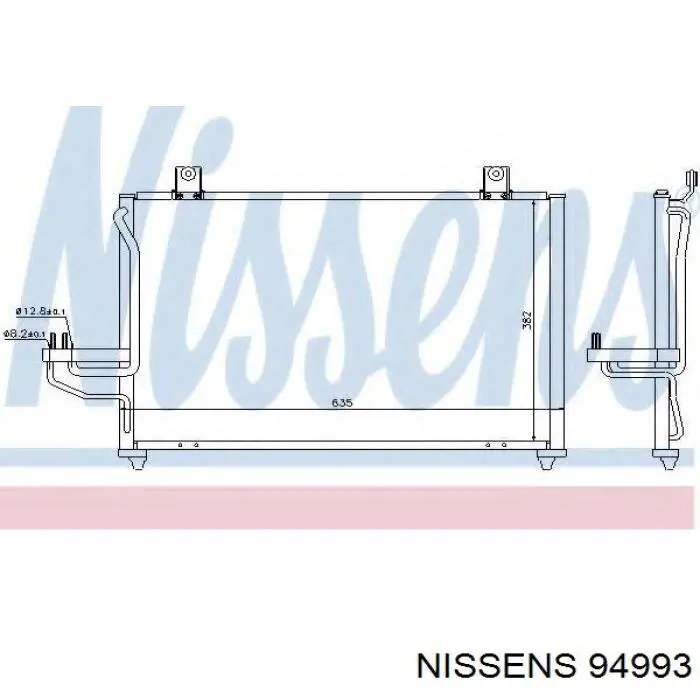 94993 Nissens condensador aire acondicionado