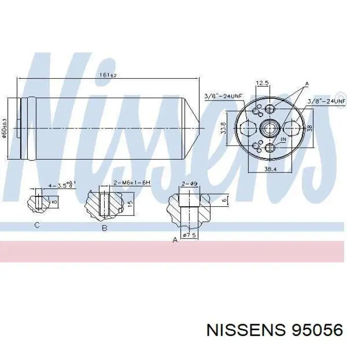 95056 Nissens filtro deshidratador