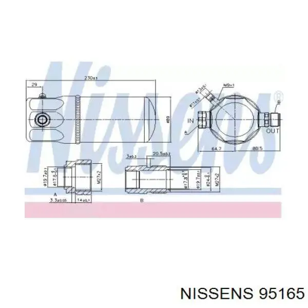 Comprar 95165 Nissens Filtro secador de aire acondicionado