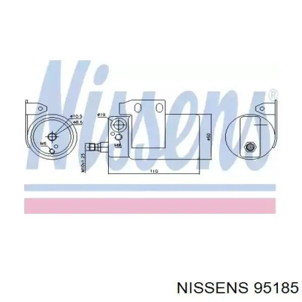 Comprar 95185 Nissens Filtro secador de aire acondicionado