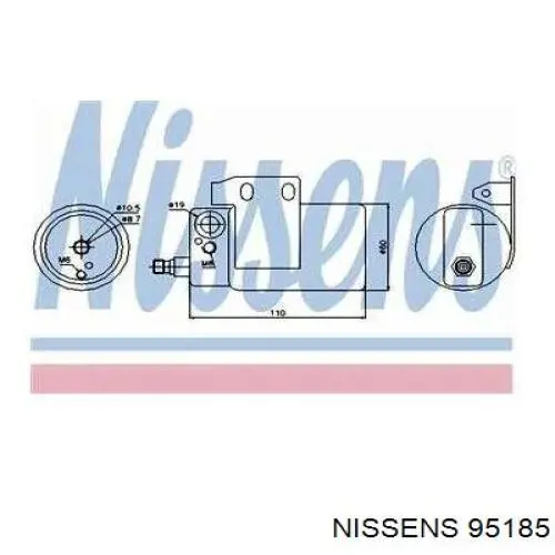 Filtro deshidratador aire acondicionado Nissens 95185 precio, desde 26,95 EUR
