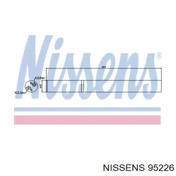 95226 Nissens receptor-secador del aire acondicionado