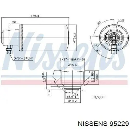 95229 Nissens filtro deshidratador