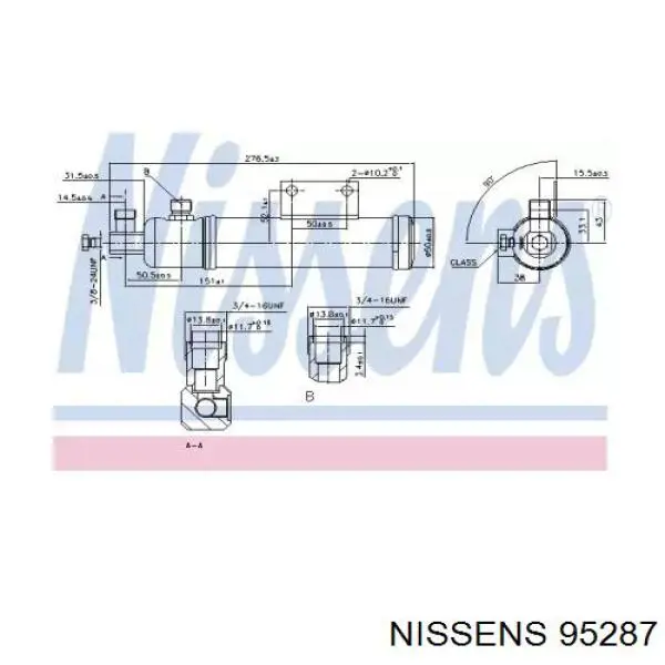 Filtro deshidratante MERCEDES BENZ TRUCK TRUCK ATEGO 1 