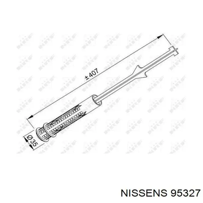 Receptor-secador del aire acondicionado Nissens 95327