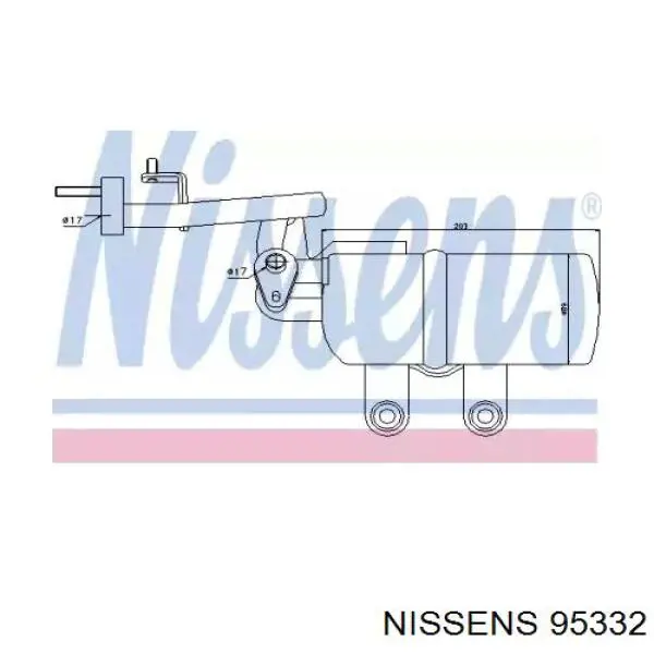 Receptor-secador del aire acondicionado Nissens 95332