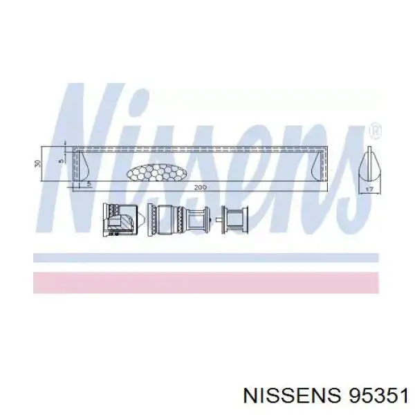 Filtro deshidratador aire acondicionado Nissens 95351 precio, desde 18,18 EUR