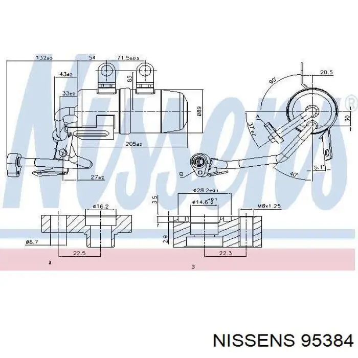 95384 Nissens filtro deshidratador