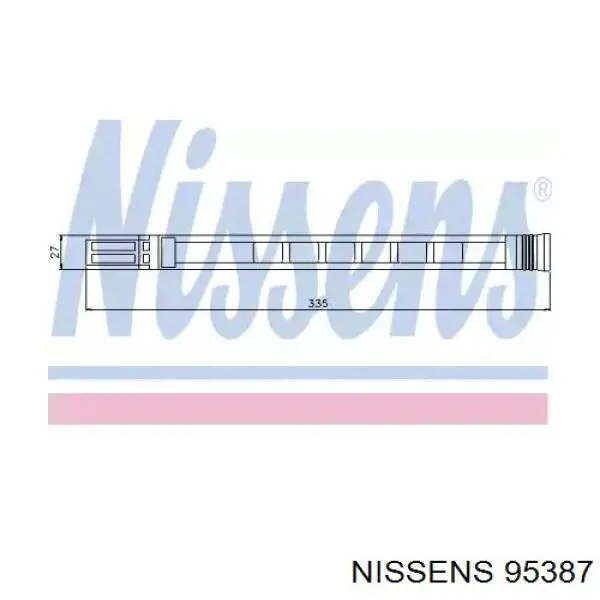 Filtro deshidratador aire acondicionado Nissens 95387 precio, desde 22,57 EUR