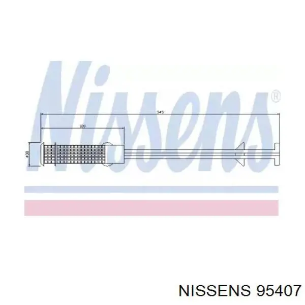 95407 Nissens receptor-secador del aire acondicionado