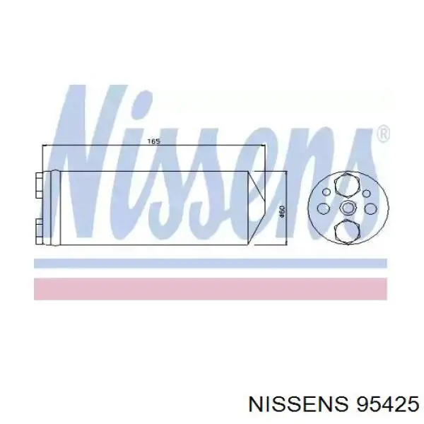 95425 Nissens receptor-secador del aire acondicionado