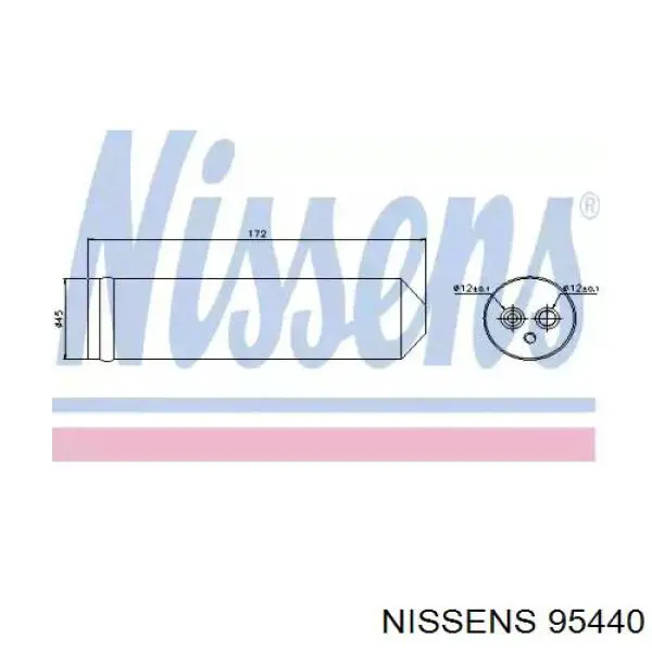 95440 Nissens receptor-secador del aire acondicionado