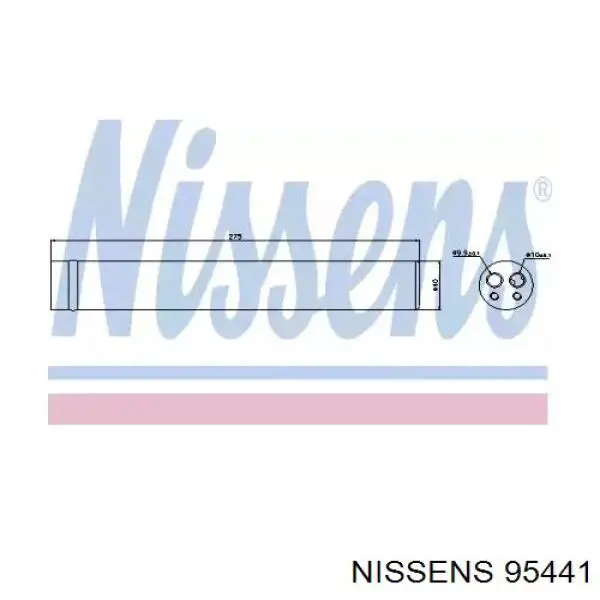 95441 Nissens receptor-secador del aire acondicionado