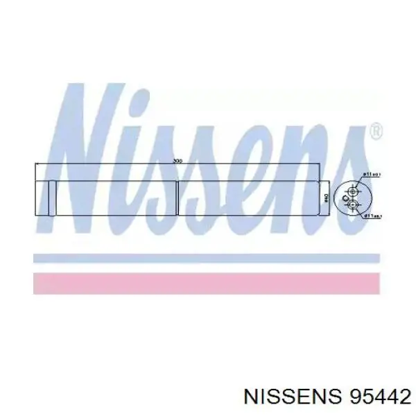 95442 Nissens Filtro deshidratante aire acondicionado