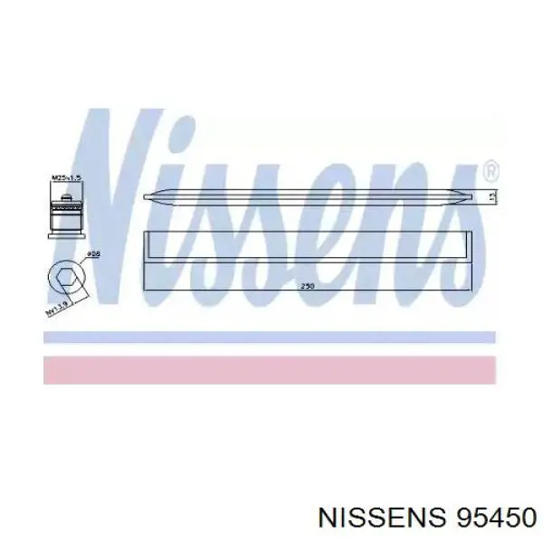 Comprar 95450 Nissens Filtro secador de aire acondicionado