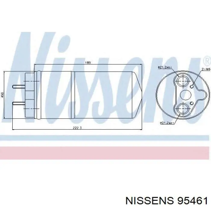 Filtro deshidratador aire acondicionado Nissens 95461 precio, desde 43,25 EUR