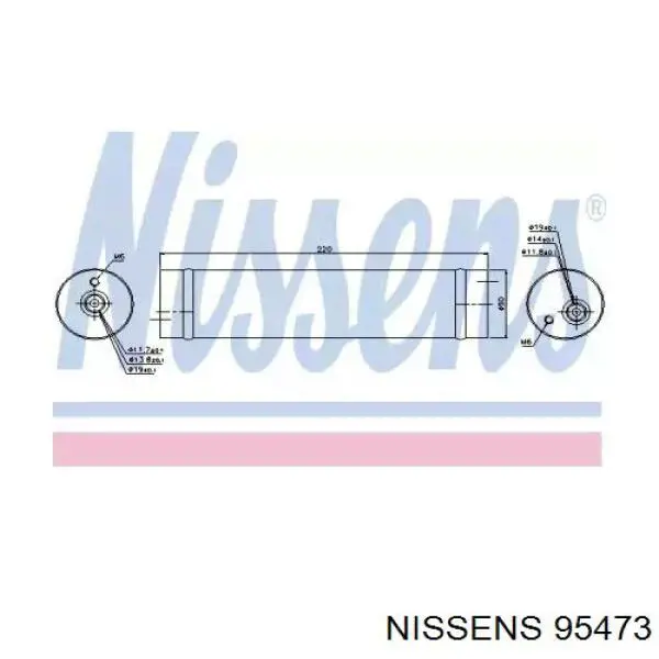 95473 Nissens receptor-secador del aire acondicionado