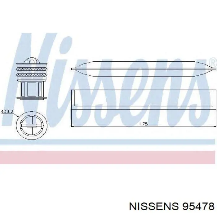 95478 Nissens filtro deshidratador