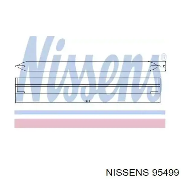 95499 Nissens receptor-secador del aire acondicionado