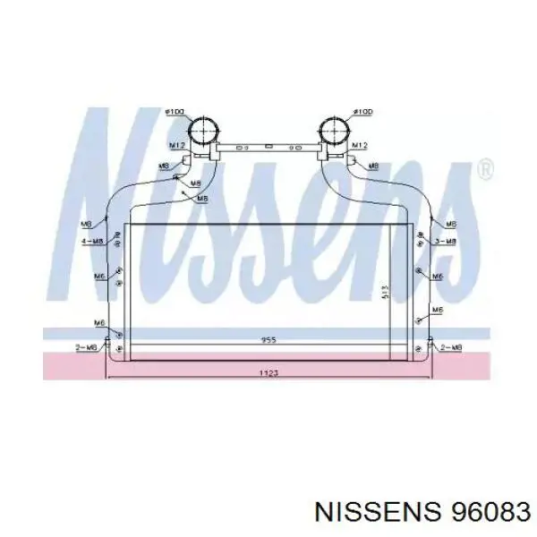 Radiador de aire de admisión Nissens 96083 precio, desde 1138,80 EUR