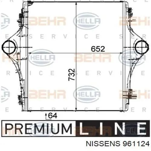 Intercooler 42348293 General Motors