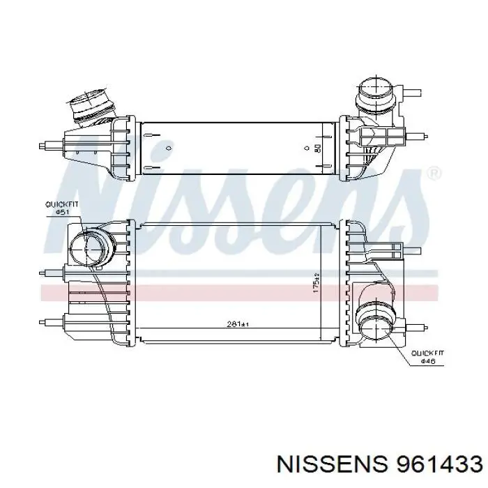Enfriador de aire de admisión AVA DN4460