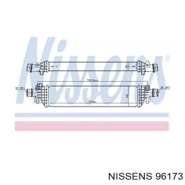 96173 Nissens intercooler