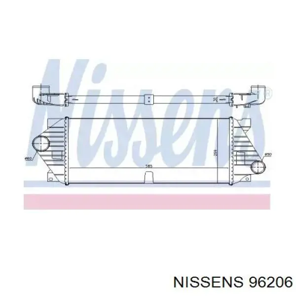 96206 Nissens intercooler