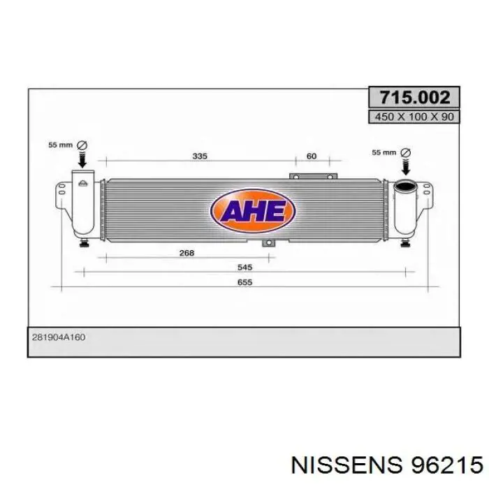 Intercooler 0240180001 Abakus
