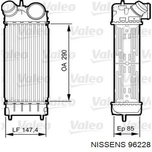 Radiador de intercooler Ford Fiesta 6 (CB1)