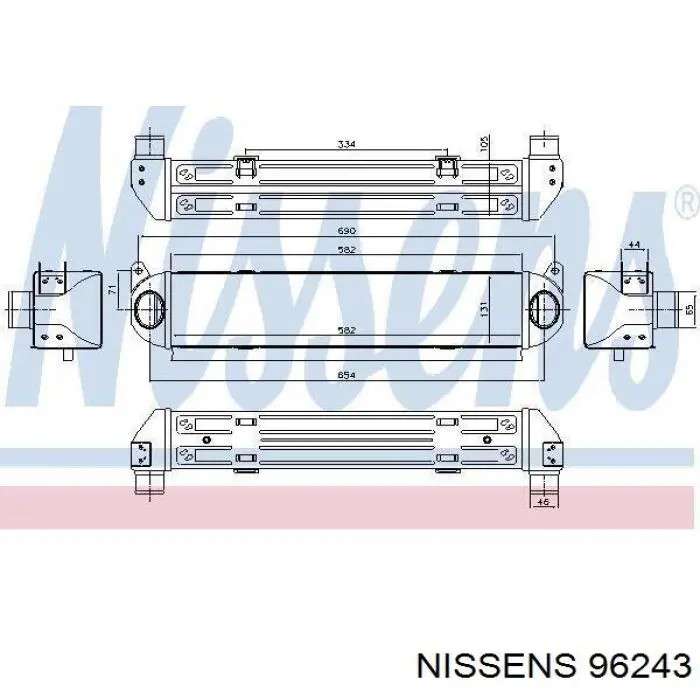 Radiador de aire de admisión Land Rover PML500011 precio, desde 84,22 EUR