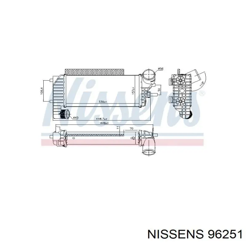 96251 Nissens intercooler