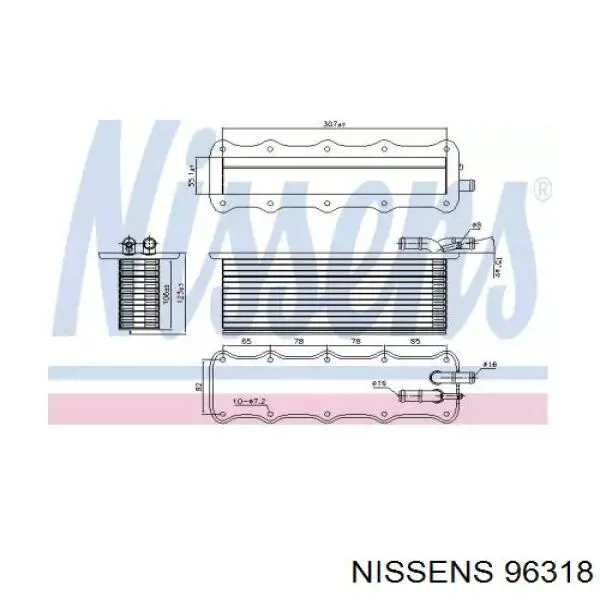 Radiador de aire de admisión Nissens 96318 precio, desde 99,82 EUR