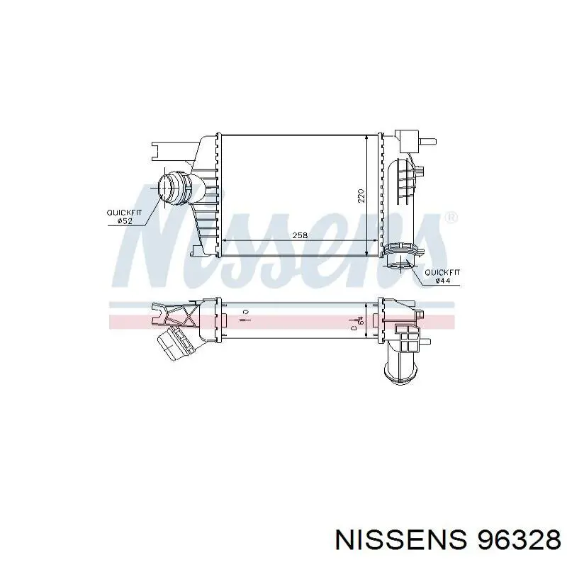 96328 Nissens intercooler