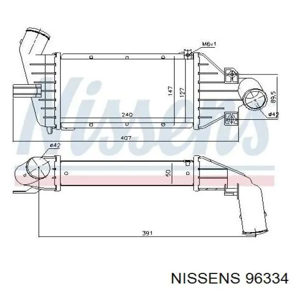 Intercooler 96334 Nissens