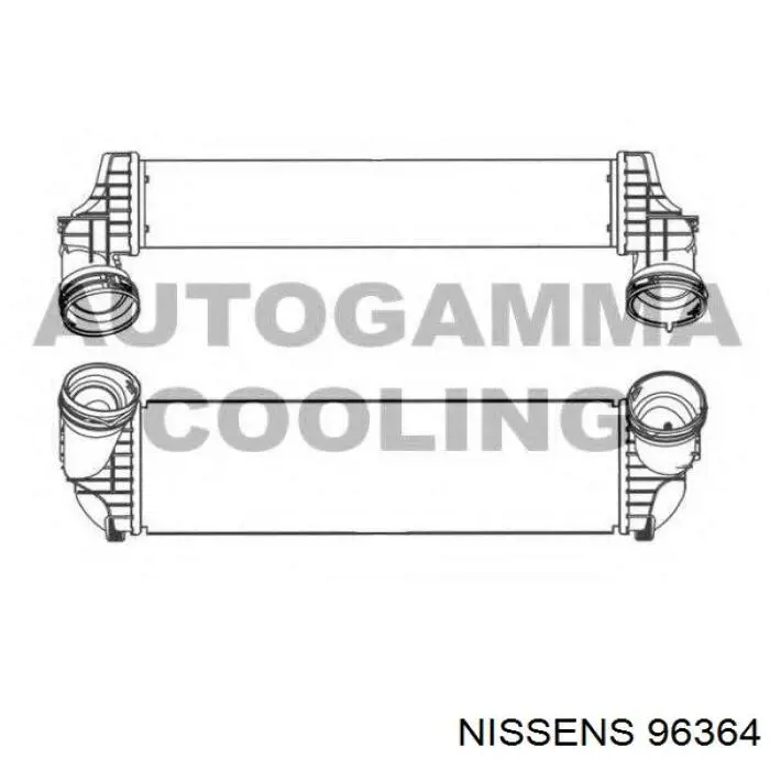 96364 Nissens Radiador de intercooler