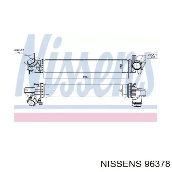 96378 Nissens intercooler
