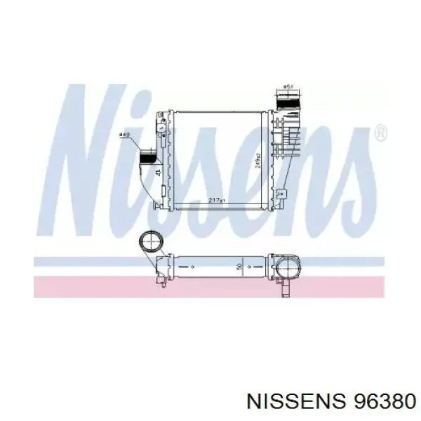 Comprar 96380 Nissens Turbo intercooler