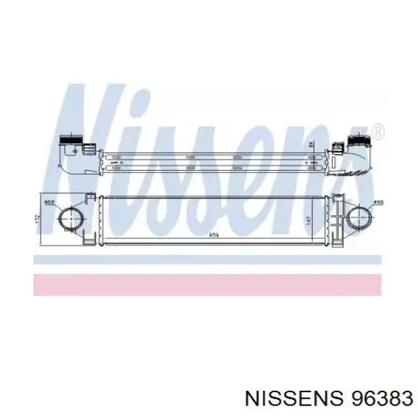 96383 Nissens intercooler