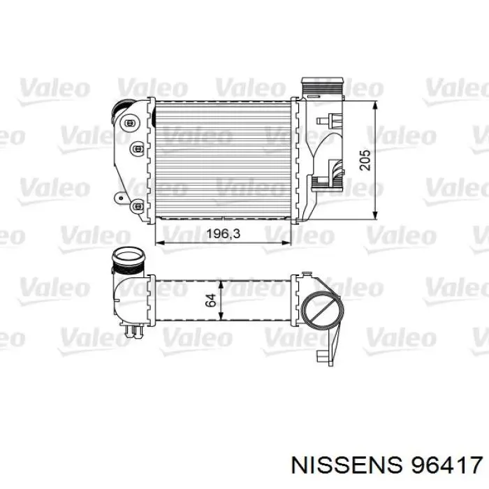 Comprar 96417 Nissens Turbo intercooler