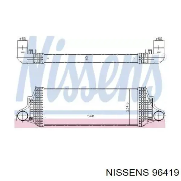 96419 Nissens intercooler