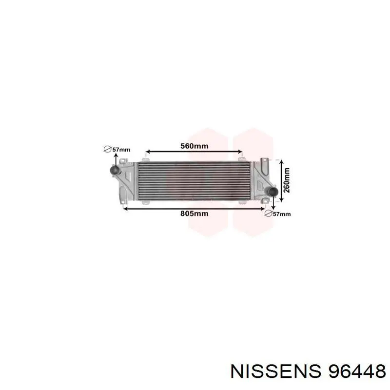 Radiador de aire de admisión Nissens 96448 precio, desde 93,90 EUR