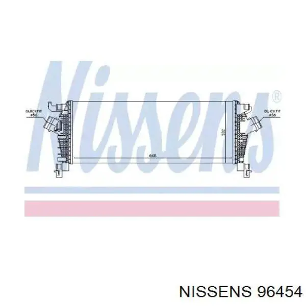 96454 Nissens intercooler