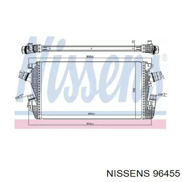 96455 Nissens intercooler