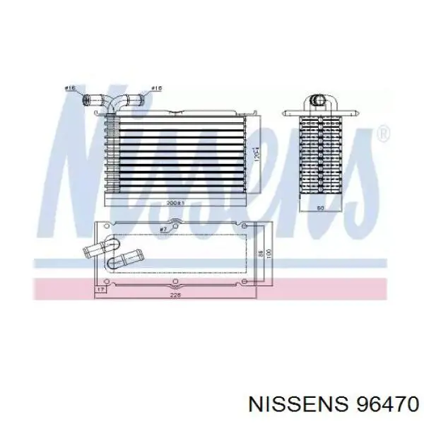 Radiador de aceite Nissens 96470 precio, desde 68,24 EUR